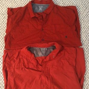 2 Short Sleeve Mountain HardWear Shirts